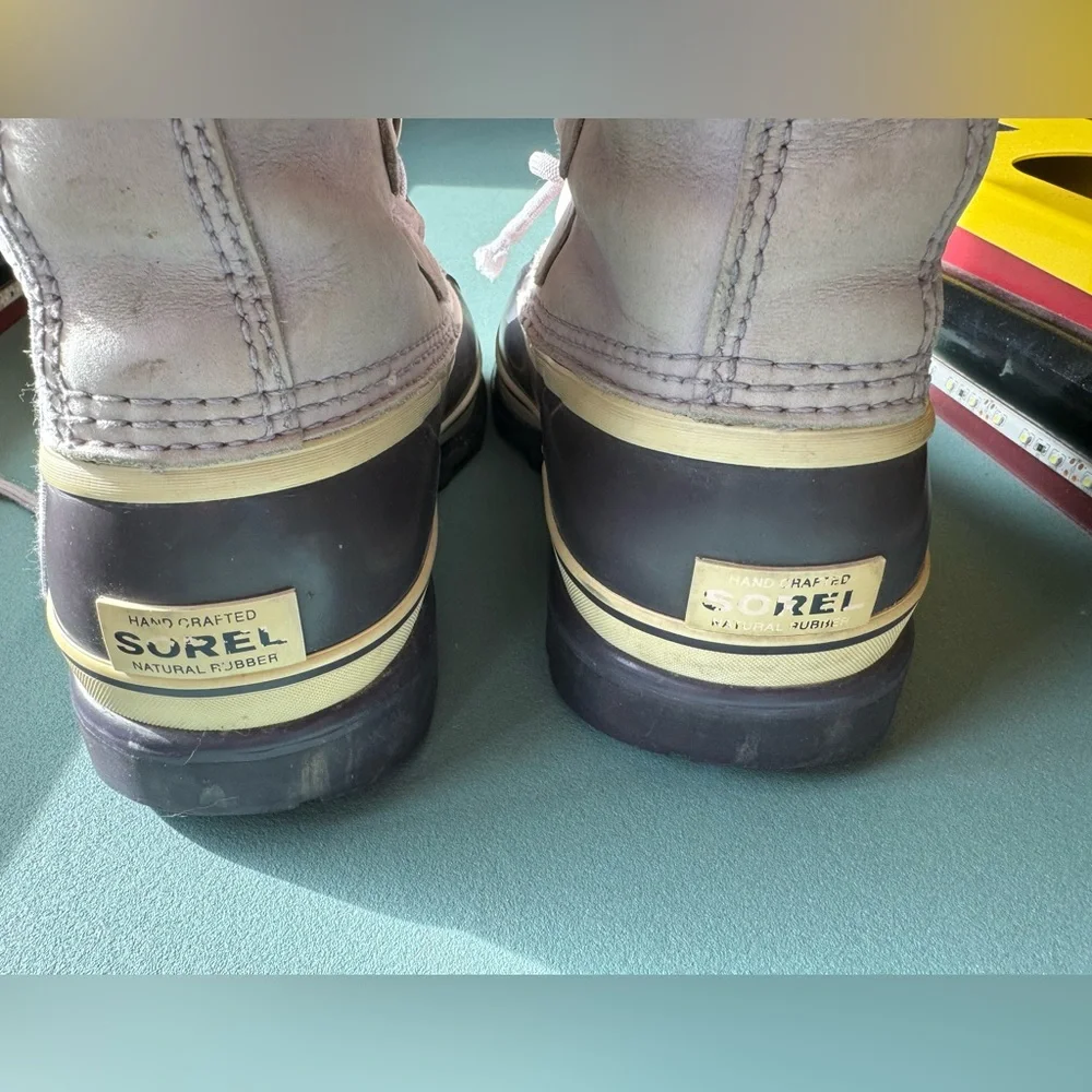 Sorel Caribou Light Purple Boots Waterproof Insulated Lace Up Women’s Size 8 - Picture 11 of 15